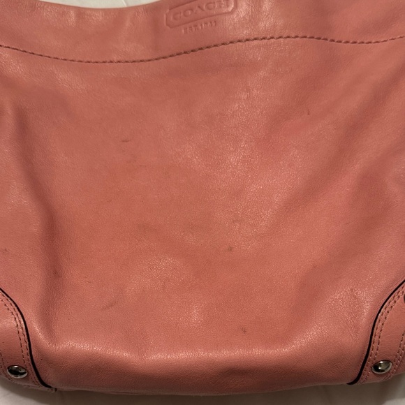 Coach Y2K Pink Leather Carly Shoulder Bag with Metal Accents - Picture 3 of 12